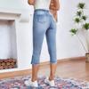 Women's Jeans Elastic Waist Lace-up Jeans Fashionable and Versatile Commuting and Casual