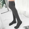 Japan and South Korea Thin Vertical Strip Knee Socks Autumn and Winter New Japanese Drawstring Thin Stockings College Wind Cotton Women's Socks Tide