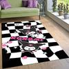 Stylish Kuromi Cartoon Rug, Suitable for Bedrooms, Living Rooms, Sofas, Doormats, and Large-sized Non-slip W-shaped Rugs.