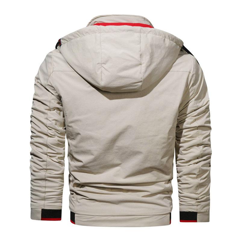 Fall men's heavy casual jacket Jacket Baseball jacket hooded men's jacket