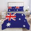 Australia National Flag Printed Soft with Soft Fabric Duvet Cover Set Al Season Soft Breathable Microfiber Beding Set For Bedrom Dorm Rom