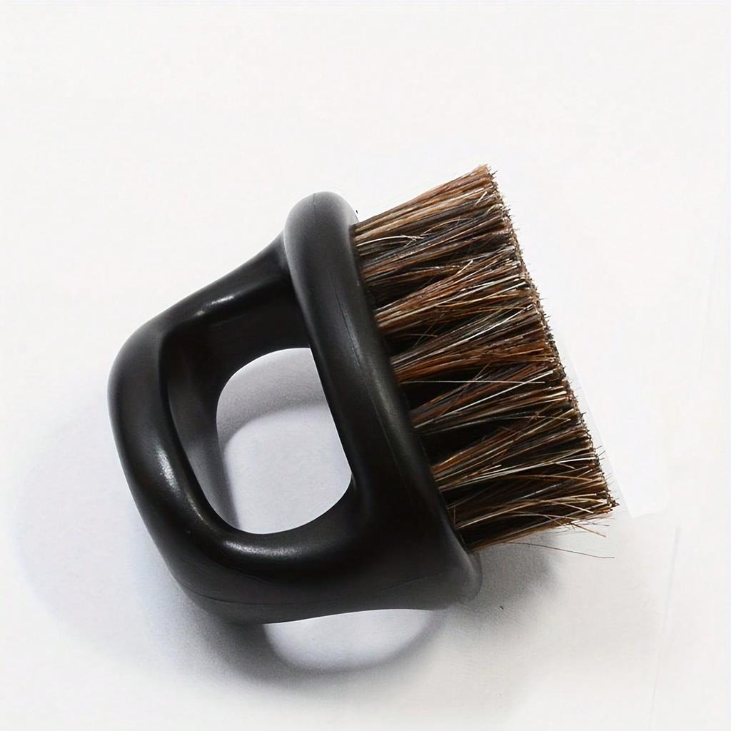 Vintage Pomade Finger Brush - Barber Shop Professional Finger Brush, Salon Pomade Comb, Soft Bristle Hair Brush For Styling And Grooming