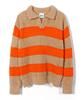 SNUZY Polo Knit Stripe Orange