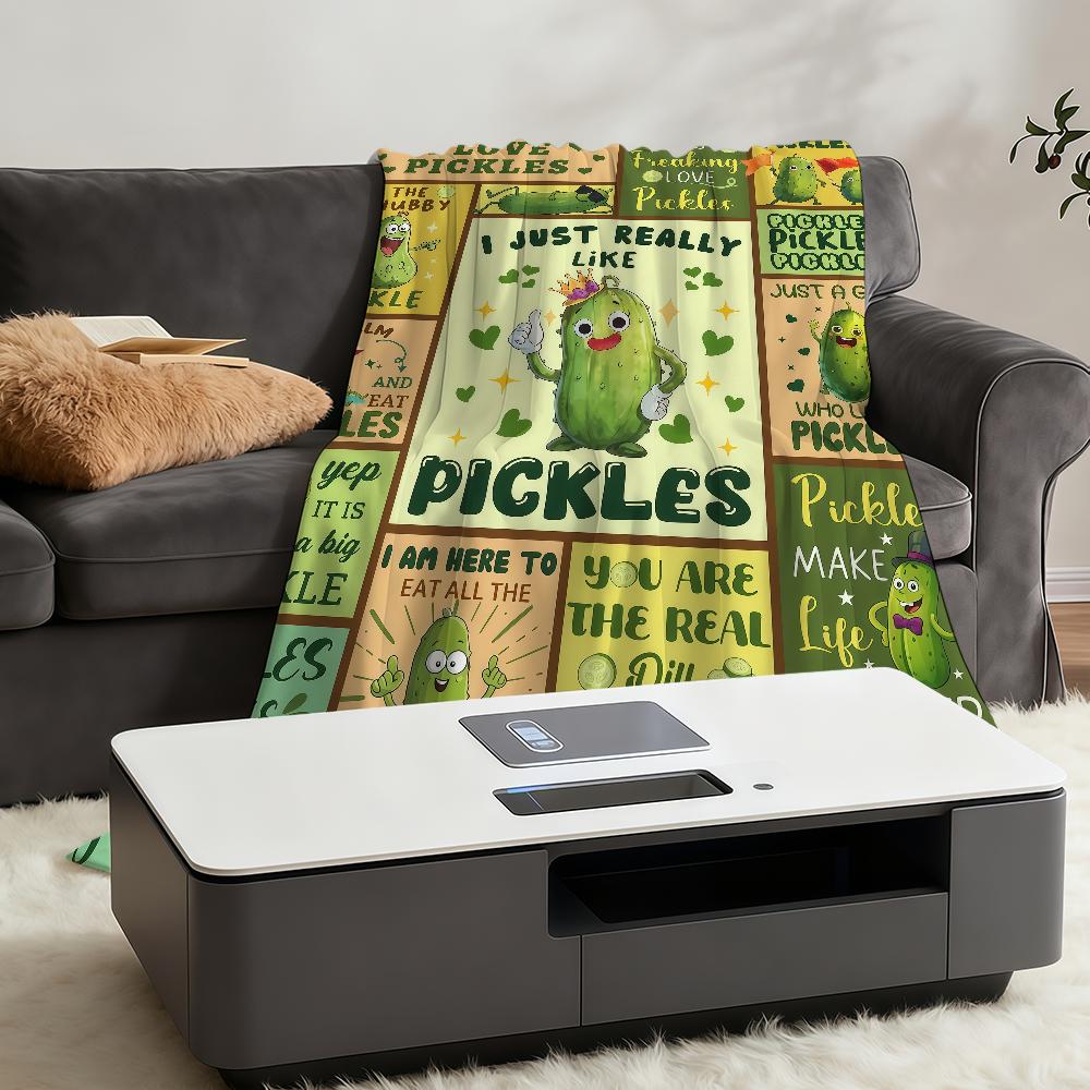 Decke Lustige Gurken Überwurf Super Kuschelig Plüsch Wohnzimmer Sofa Couch Kindlich Eingelegt Geburtstagsgeschenke