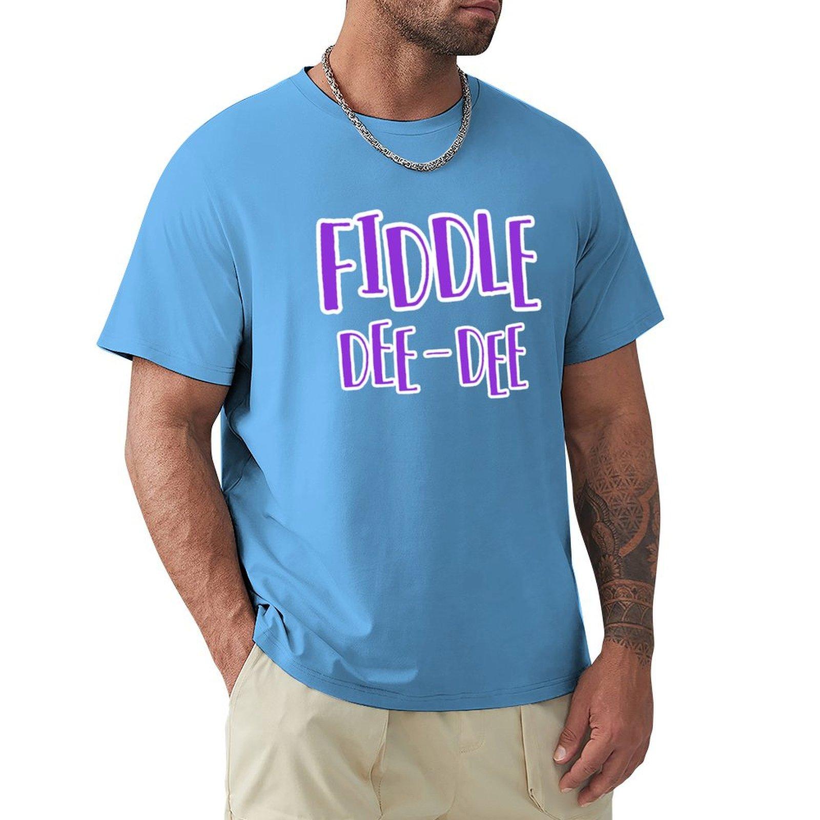 Fiddle-dee-dee T-Shirt plus size tops tops oversized t shirt big and tall t shirts for men S