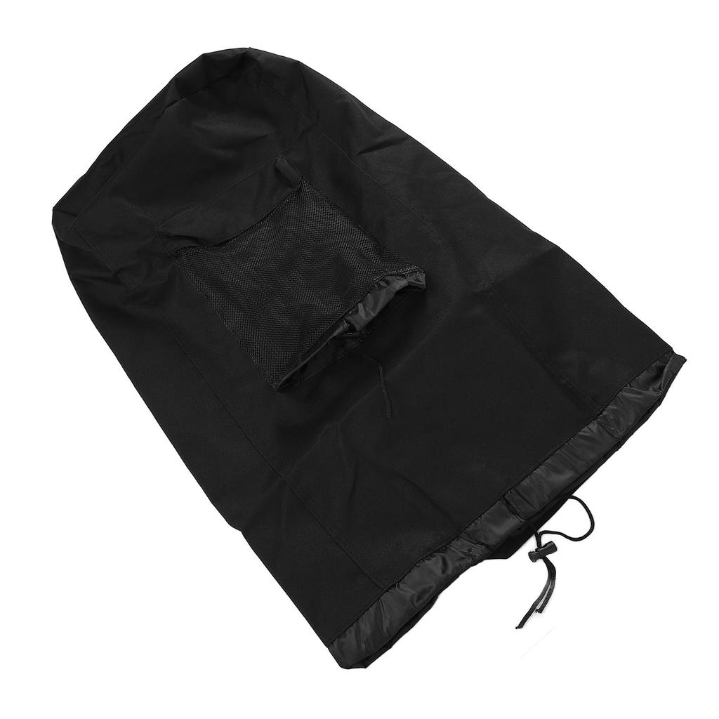 Backpack Laundry Bag Black 600D Oxford Cloth Water Proof Clothes Hamper Bag for Travel