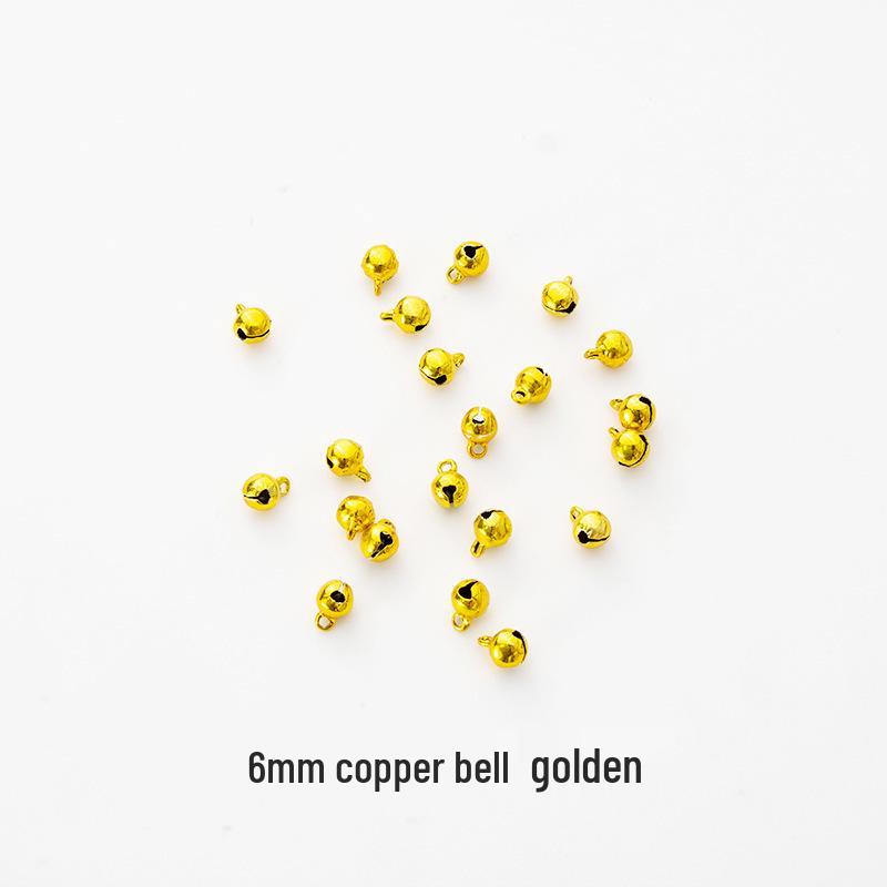 

100 шт. 6/8/10 мм Різдвяні дзвіночки: Мідь, Залізо, Алюміній - Аксесуари для виготовлення ювелірних виробів своїми руками, Вакуумне електролітичне покриття