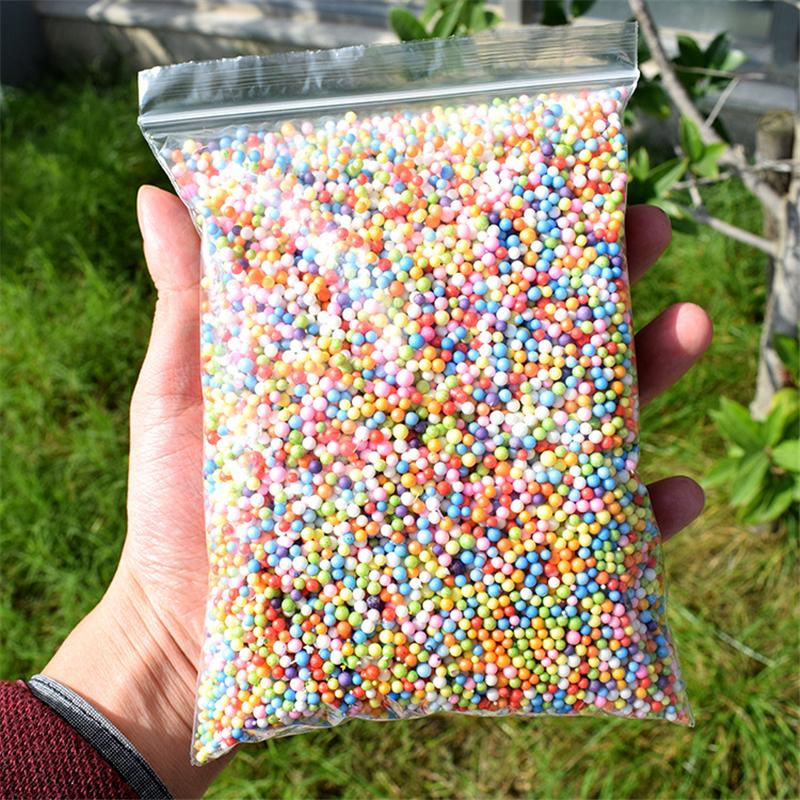 1pack Polystyrene Styrofoam Balls Bottle DIY Snow Mud Particles Acssories Slime Balls Small Tiny Foam Beads For Foam Filler