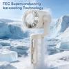 Quiet Operation Portable Cooling Fan USB Rechargeable Fan for 5W/3000mAh Handheld Use