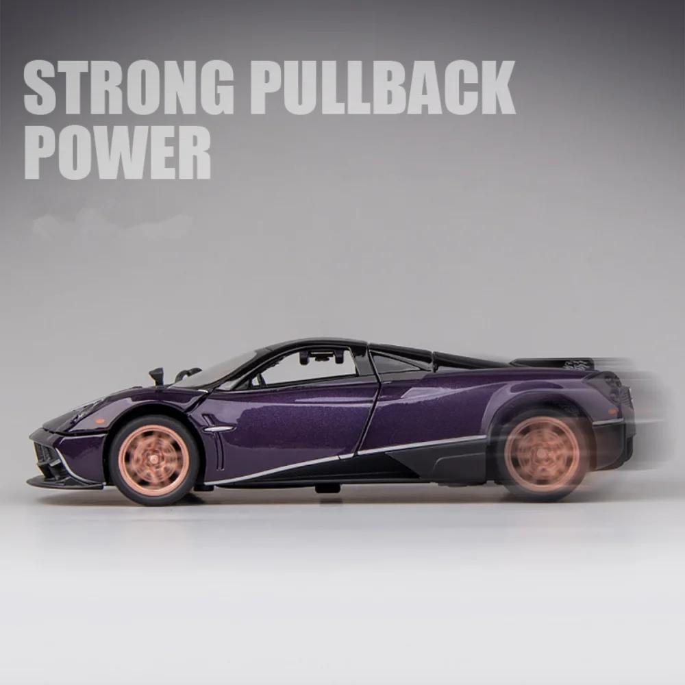 1/32 Pagani Huayra Dinastia Alloy Sport Car Model Diecast Metal Toy Vehicles Model High Simulation With Sound Light Kids Gifts