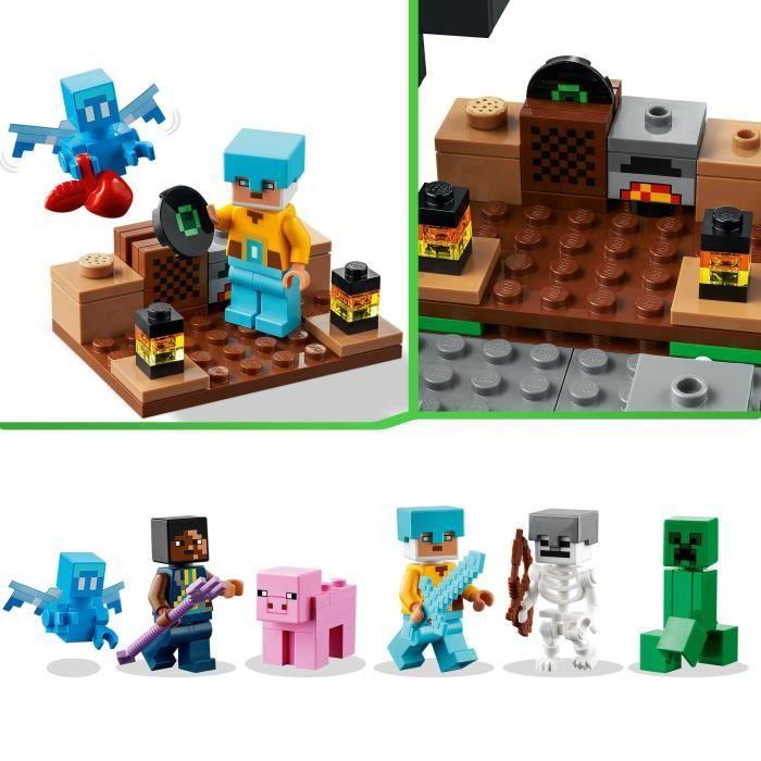 Lego Minecraft 21244 the Sword Outpost, Toy, and Creeper, Skeleton Figures, for Children