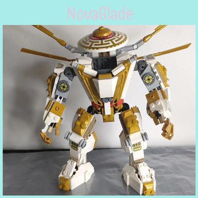 Compatible With Ninjago Golden Mech Warrior Intelligent Building Block Educational Toy Model New Year Gift