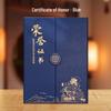 Luxury Custom Leather Three-fold Dragon Soaring Appointment Certificate Case