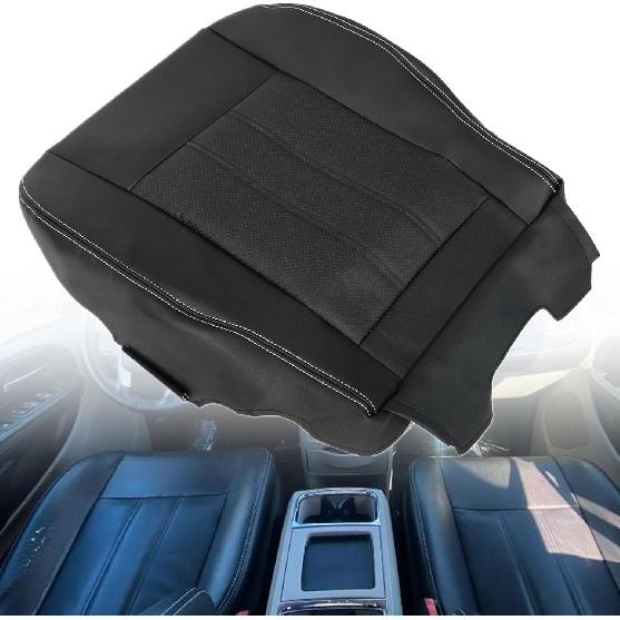 GXARTS Driver Or Passenger Side Bottom Lower Replacement Perforated Leather Seat Cover Black Fit for Chrysler Town & Country 2011 2012 2013 2014 2015