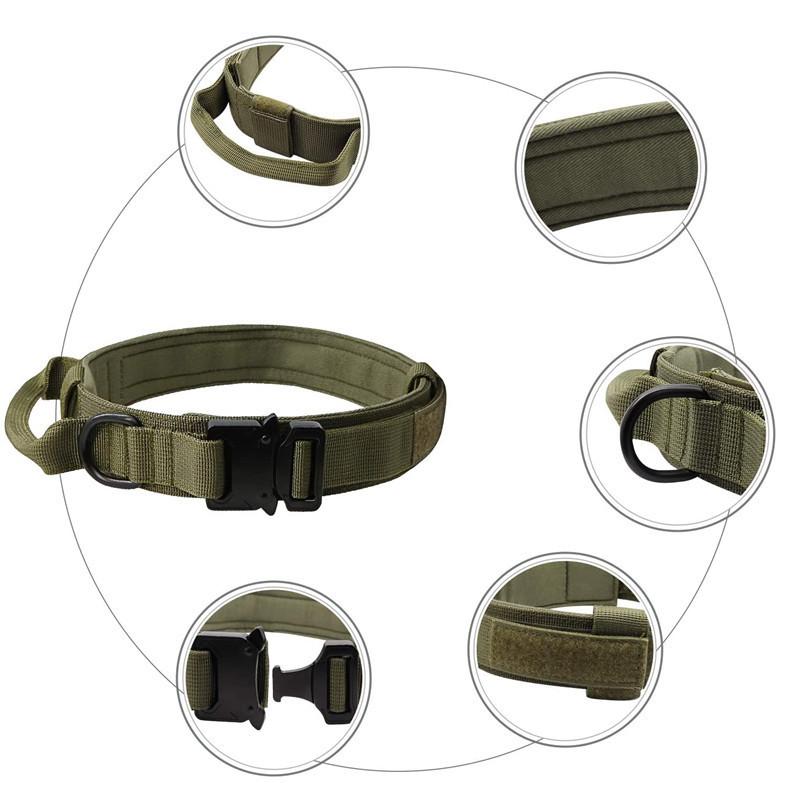 Dog Collar Nylon Adjustable Durable German Shepherd For Medium Large Outdoor Walking Training Pet Supplies
