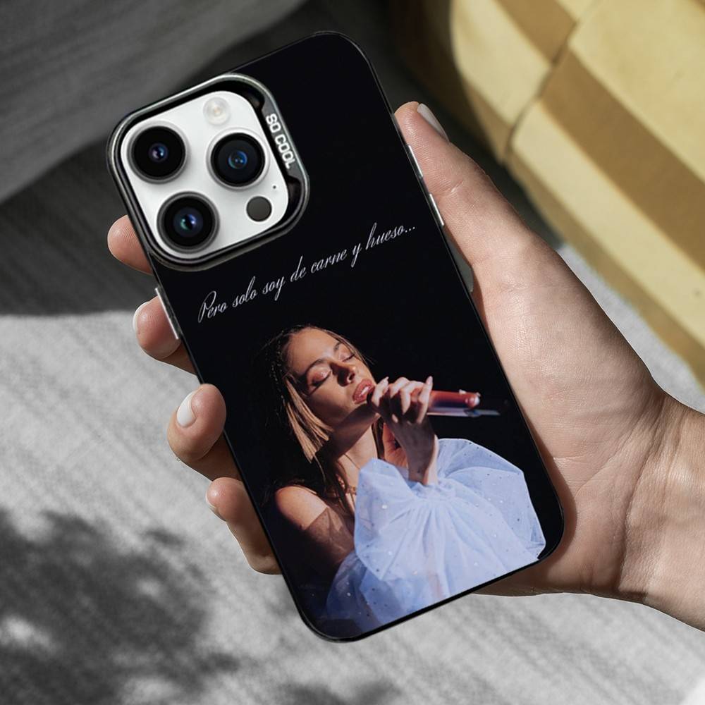 Singer T-Tini S-Stoessel Case For iPhone SE,13,XS,14,MAX,12,11,17,15,Mini,Pro,16,Black Matte Silicone Cover