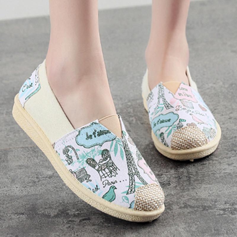 Cloth shoes black white canvas ethnic lazy shoes lightweight Doudou shoes