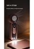 Portable USB-Charged Transparent Fan with Ice Pack and Display Screen for Outdoor Use