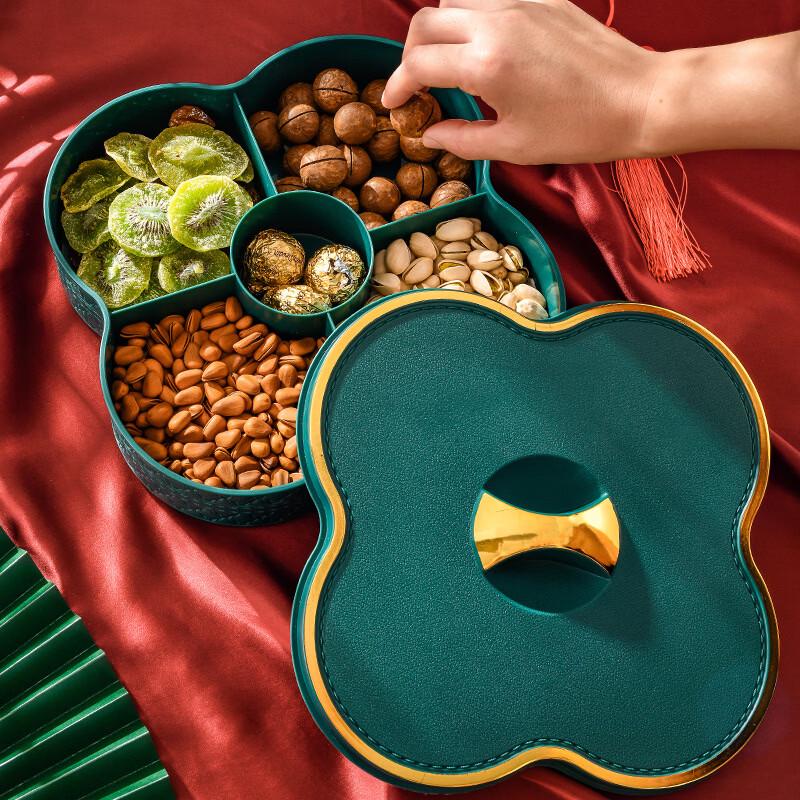 WUHE Multi-layer Divided Snack & Candy Tray with Lid