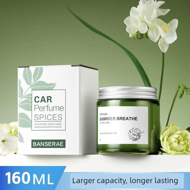 Car Air Freshener Solid Balm for Men, Peach, Lily, Cologne, Ocean, Gardenia, Osmanthus, Jasmine, Lemon