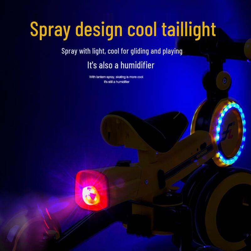 Kids' 3-Wheel Scooter Tricycle with Lights