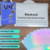 Flexible Protective Film for Photos 2PCS Holographic Laminating Film, with Rainbow Shimmering Effect, Waterproof Easy To Cut Craft Laminate