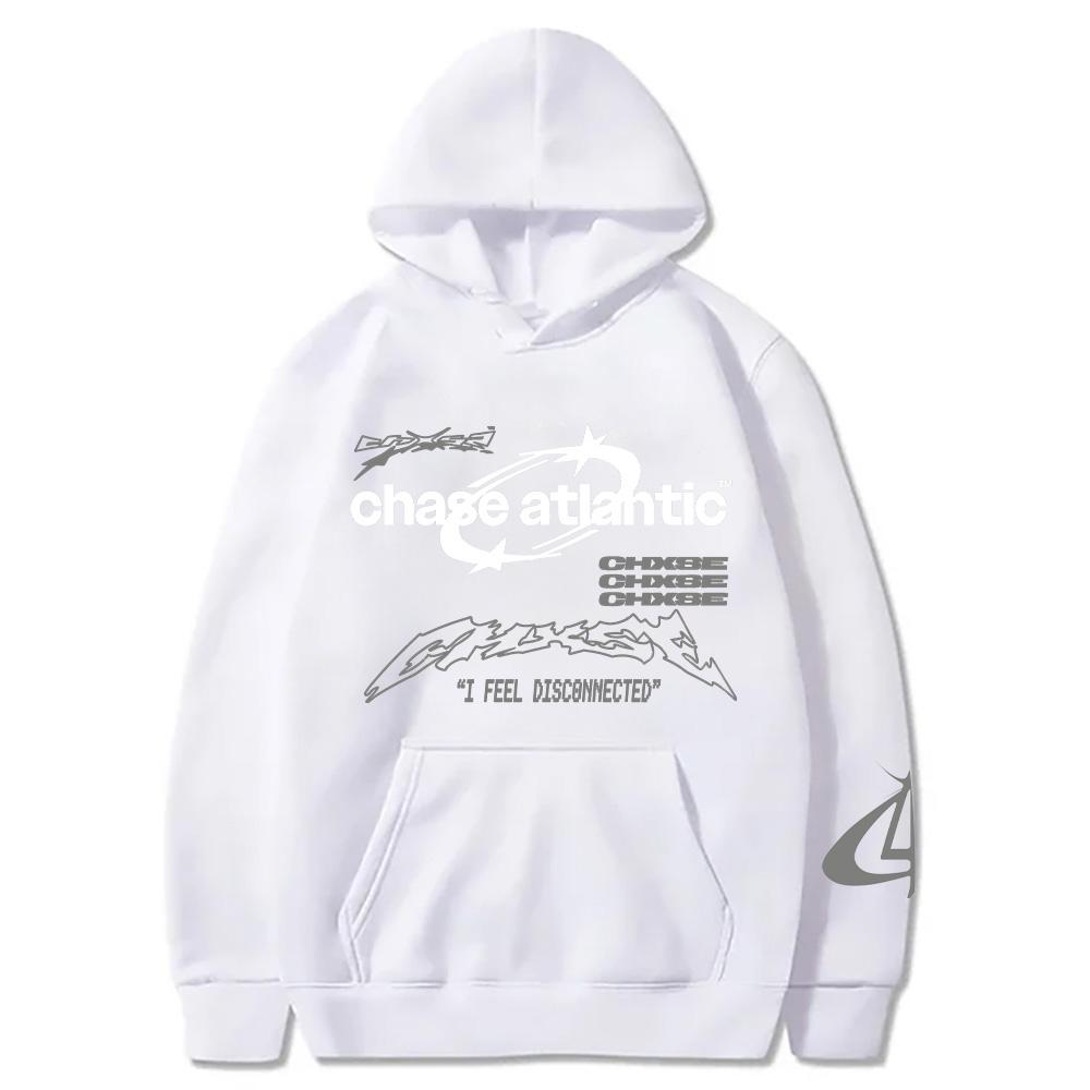 Chase Atlantic I Feel Disconnected Hoodie 2025 Fashion Graphic Clothing Women Men High Street Oversized Pullovers Sweatshirt Y2K