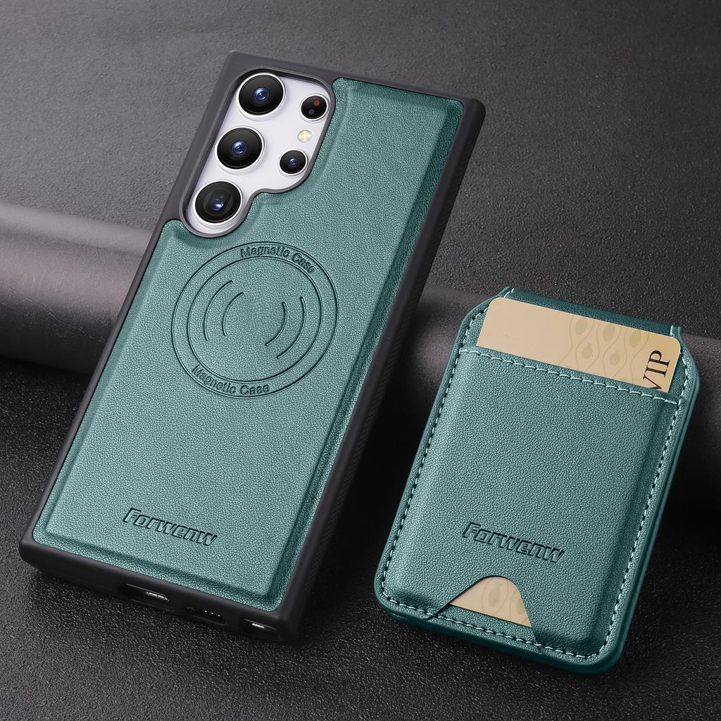 2 in 1 Detachable Vertical Cards Bag Wallet Leather Case For Samsung A55 A15 A25 A35 S24 Ultra S23 Plus S22 Kickstand RFID Cover