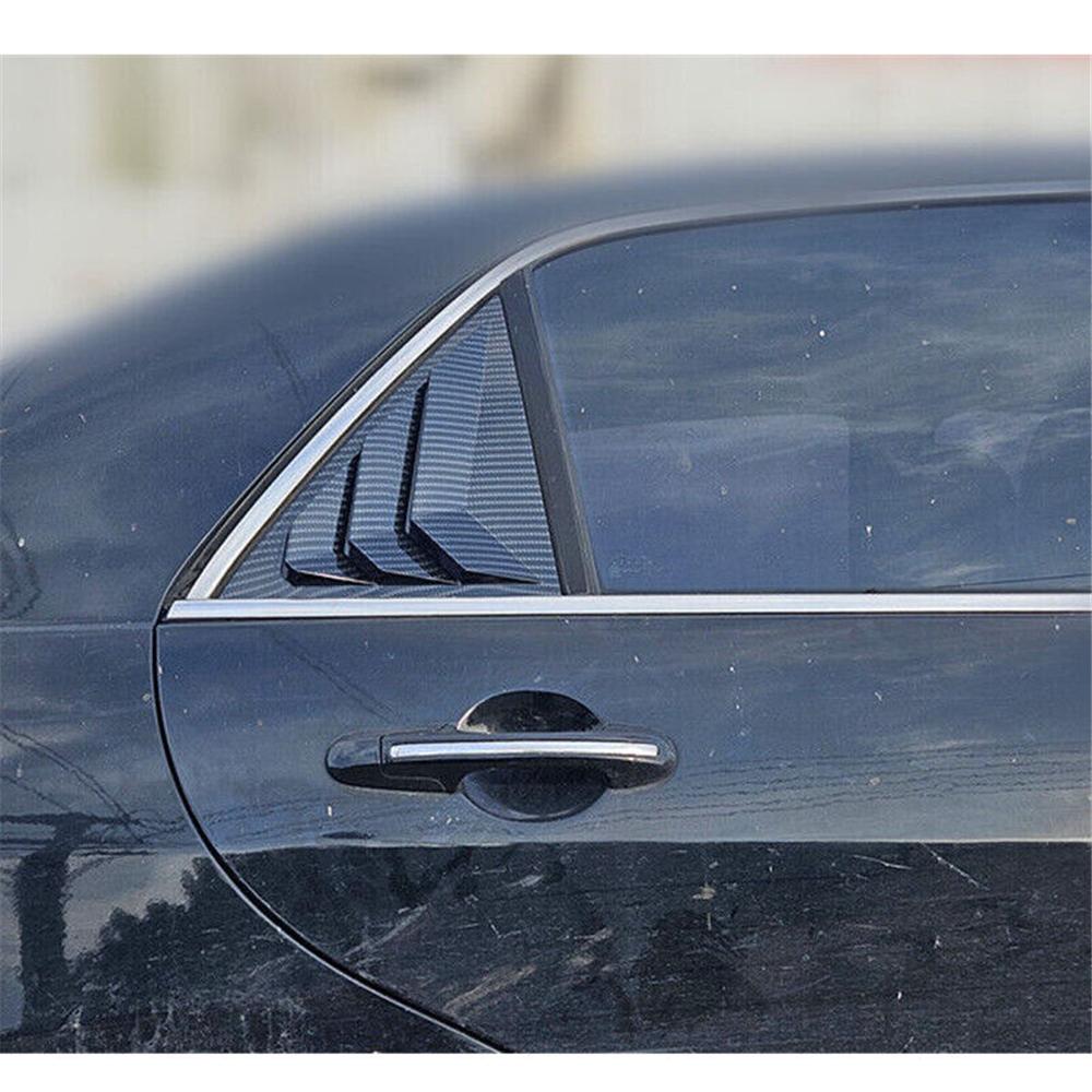 Carbon Fiber Look Side Vent Window Scoop Louver Cover For Honda Accord 7th 2003-