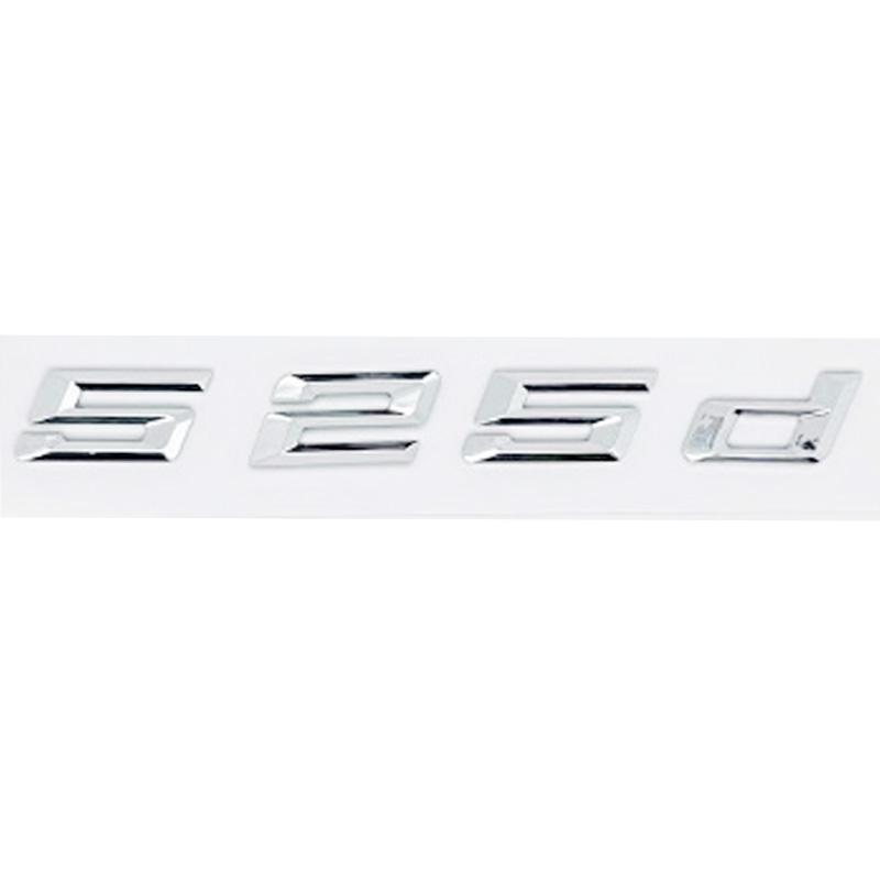 Car 3D ABS Trunk Letters Logo Badge Emblem Decal Sticker For BMW 5 Series 520d 525d 528d 530d 535d 540d E39 E60 E61 F10 F11 G30