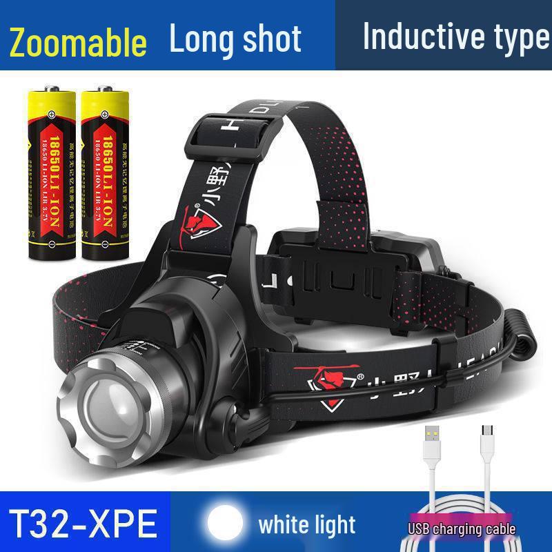 Rechargeable Headlamp: Super Bright, Head-Mounted Flashlight for Outdoor Night Fishing