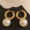 Elegant Large Pearl Stud Earrings - French Light Luxury, Commuter Style, Autumn/Winter 2024 Hot Trend