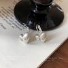Diamond-set Love Brushed Ear Buckles Korean Simple Personalized Ins Earrings High-end Fashion New Earrings Women