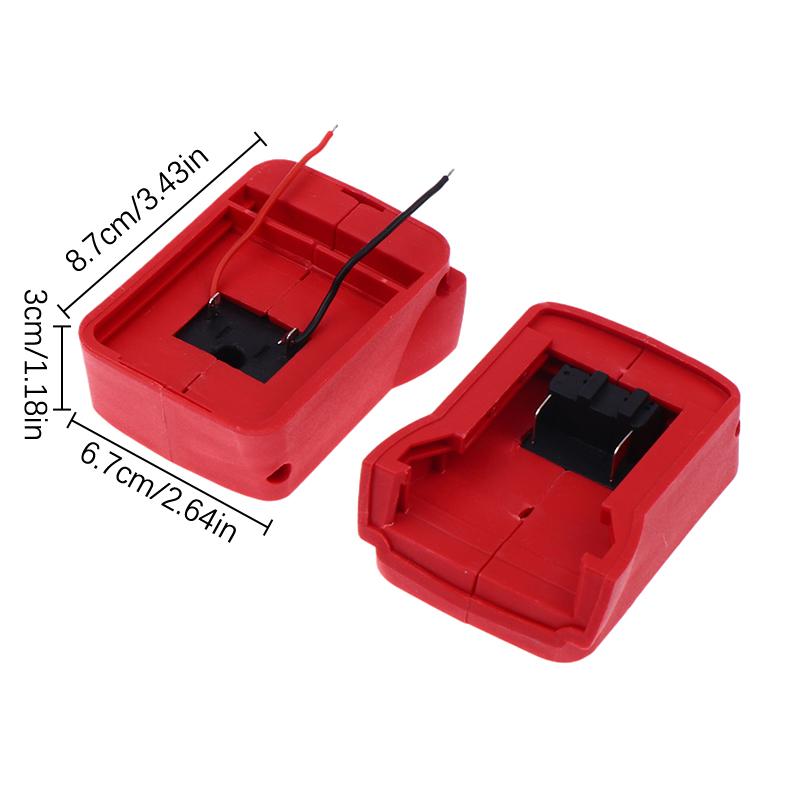 

Для /Dewalt/ База-держатель аккумулятора Инструмент Сделай сам Адаптер Разъем аккумулятора Зарядная головка Корпус 21В литий-ионный аккумулятор For Milwaukee