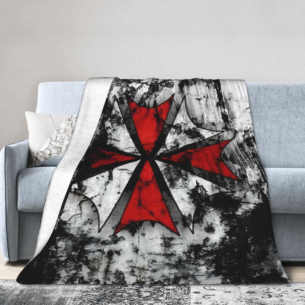 Resident Biohazard Umbrella Corps Eviled Blanket Flannel Funny Warm Throw Blankets for Chair Covering Sofa Spring Autumn