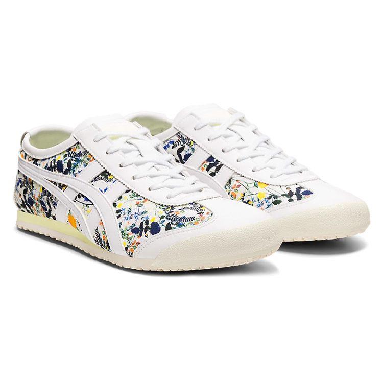 Onitsuka Tiger Mexico 66 Synthetic Leather Trendy Cool Shock Absorbing Non-Slip Wear-Resistant Low-Top Casual Shoes Women sneaker White 1182A365-750