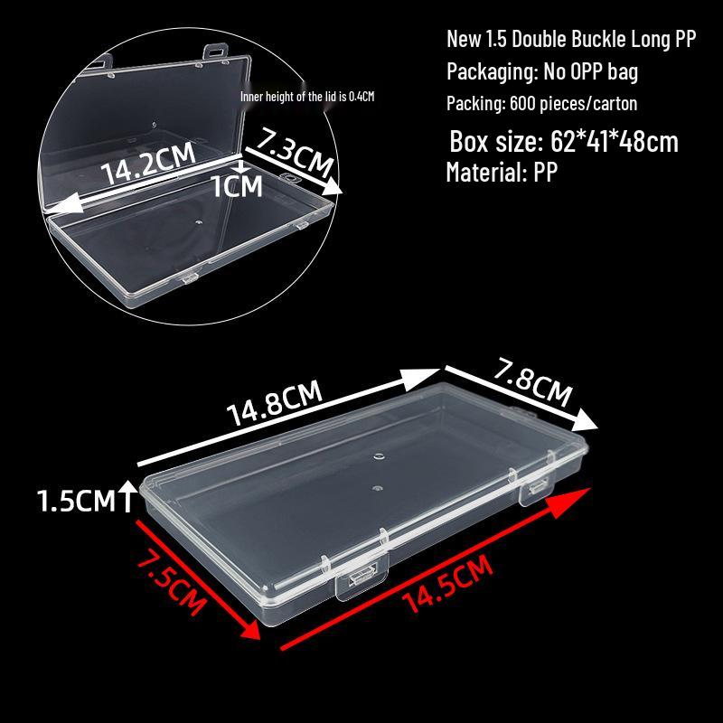 Cutie de depozitare și afișare pentru feronerie din plastic transparent