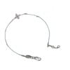Four Point Star Rhinestones Bracelet Chain With Secure Clasp For Sensitive Skin Stackable Accessories