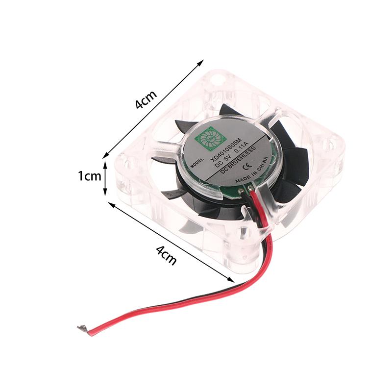 

1Pieces 40x40x10MM 4010 DC 5V 0.11A Brushless Fan – With Blue LED, For Heatsink Cooler & 3D Printer Cooling Radiator Parts