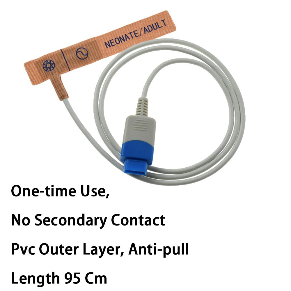 Compatible for GE Oxitip Patient Monitors, Disposable SPO2 Probe Sensor, SPO2 Finger Sensor, Blood oxygen Saturation Data Monitoring