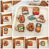 Lovely Cute Paper Clip Creative Binding Sealing Clamp Note Clip Capybara Acrylic Clip  Bookmark