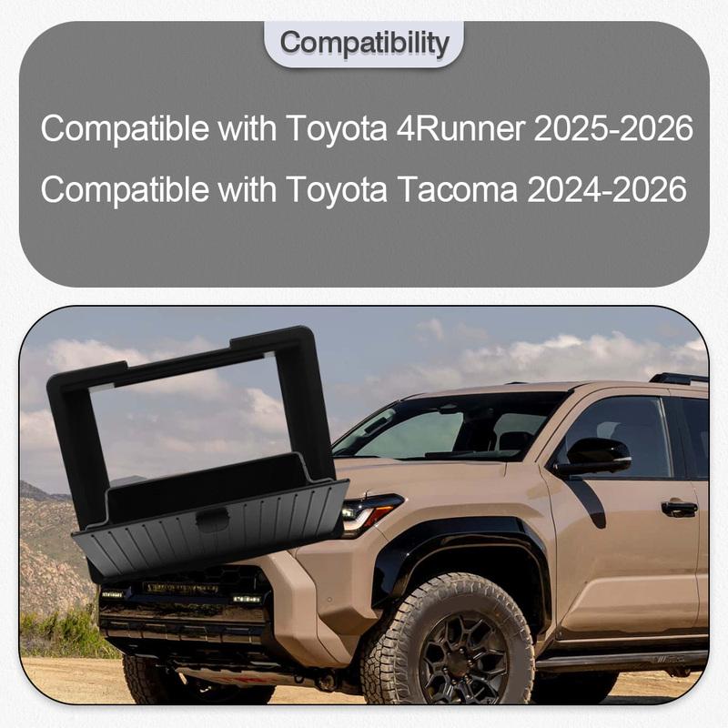 

Car Armrest Hidden Storage Box Tray Center Console Organizer Accessories For Toyota 4Runner 2025-2026 Tacoma 2024 2025 2026
