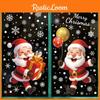 Static Window Festive Decals With Santa Snowman Snowflakes For Decor Christmas