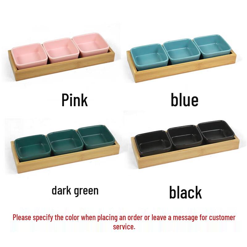 ZISIZ Ceramic Divided Snack & Fruit Plate