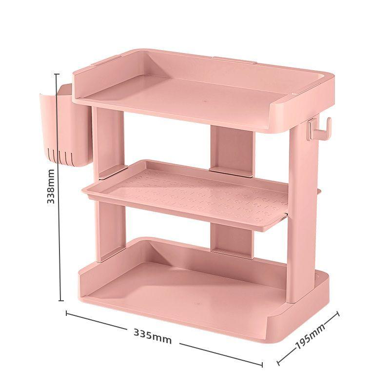 Desktop Three-layer Storage Shelf Stationery Organizer Rack Ins Cosmetics Storage Box Office Multi-layer Sundries Storage Boxes
