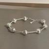 925 Silver Classic Silver Ball Pipe Bracelet