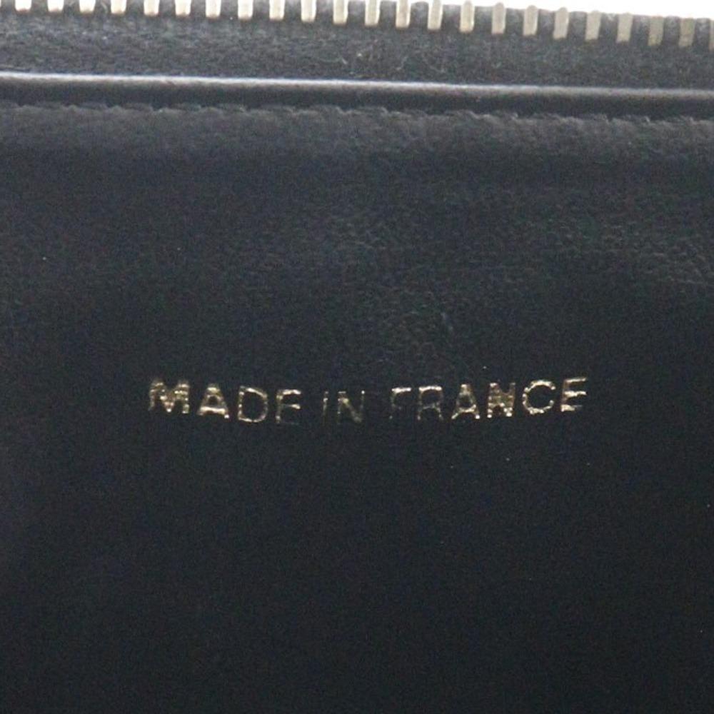 CHANEL Vanity Pouch A01998 COCO Mark Handbag black Caviar skin Women Used