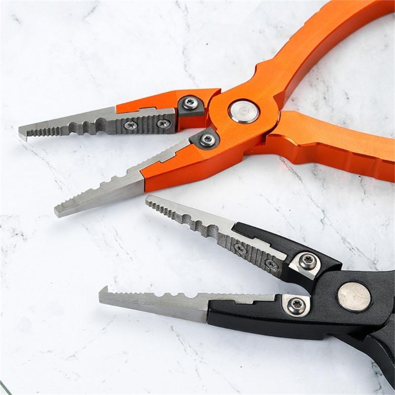 Multifunctional Fishing Tool For Cutting Lines Tying Hook And Crimping Weights Sturdy Stainless Steel Construction