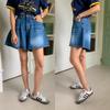 New ArrivAlS Open Run Women S A Line wAShed Denim ShortS With bAck bAnding