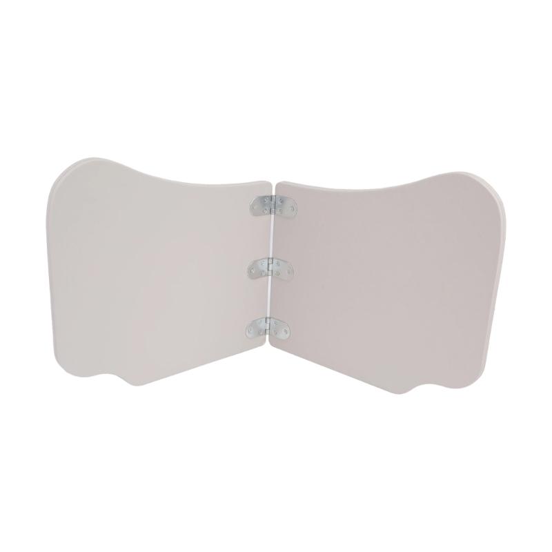Temporary Car Work Tray with 2-Panel Tabletop for Reading and Item Placement Inside Parked Vehicle Cabin
